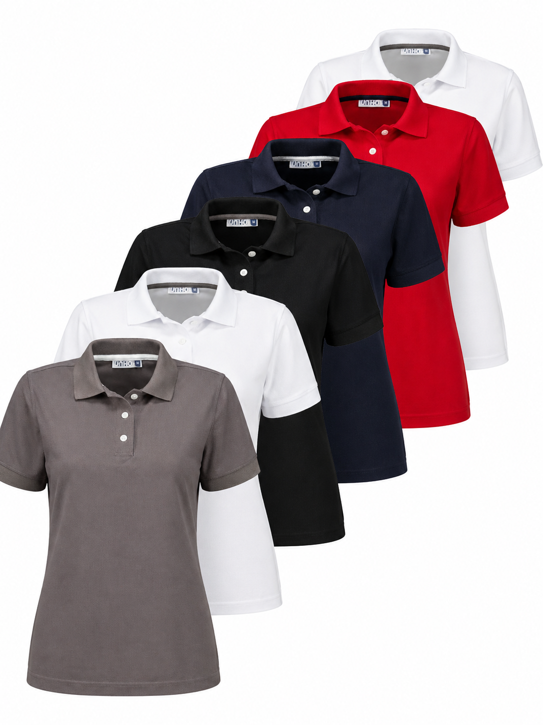 Paquete 6 Playera Polo Dry Fit Dama - Personalizable