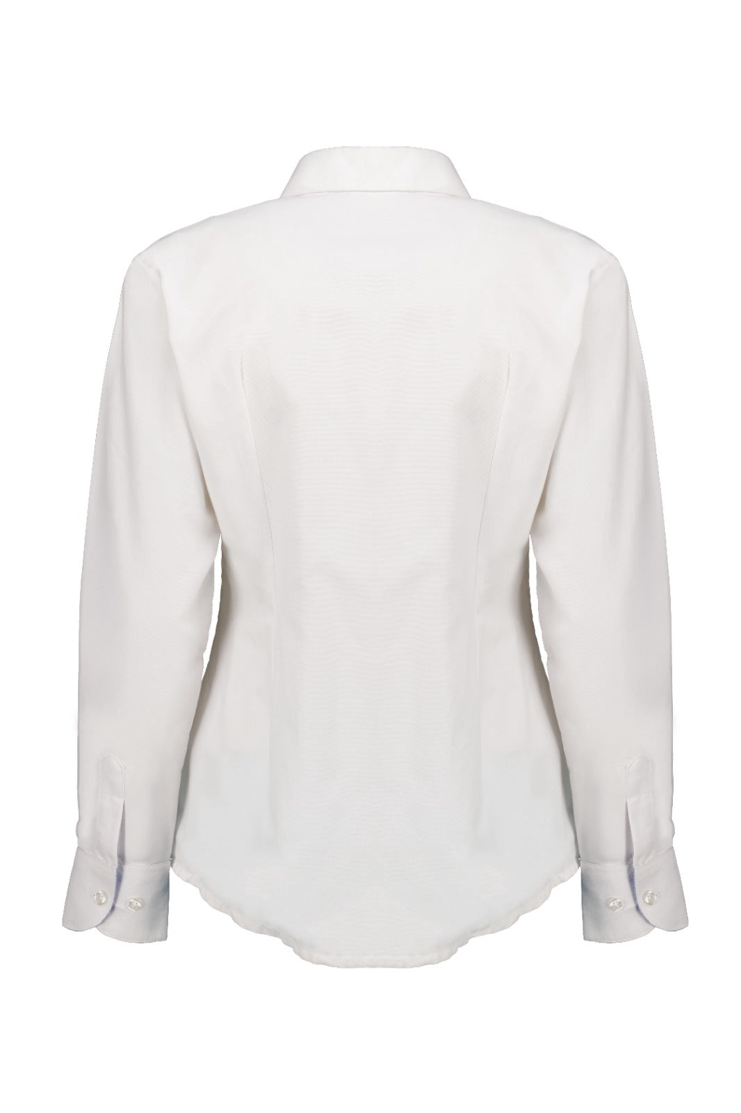 Blusa Manga Larga Combinada Oxford