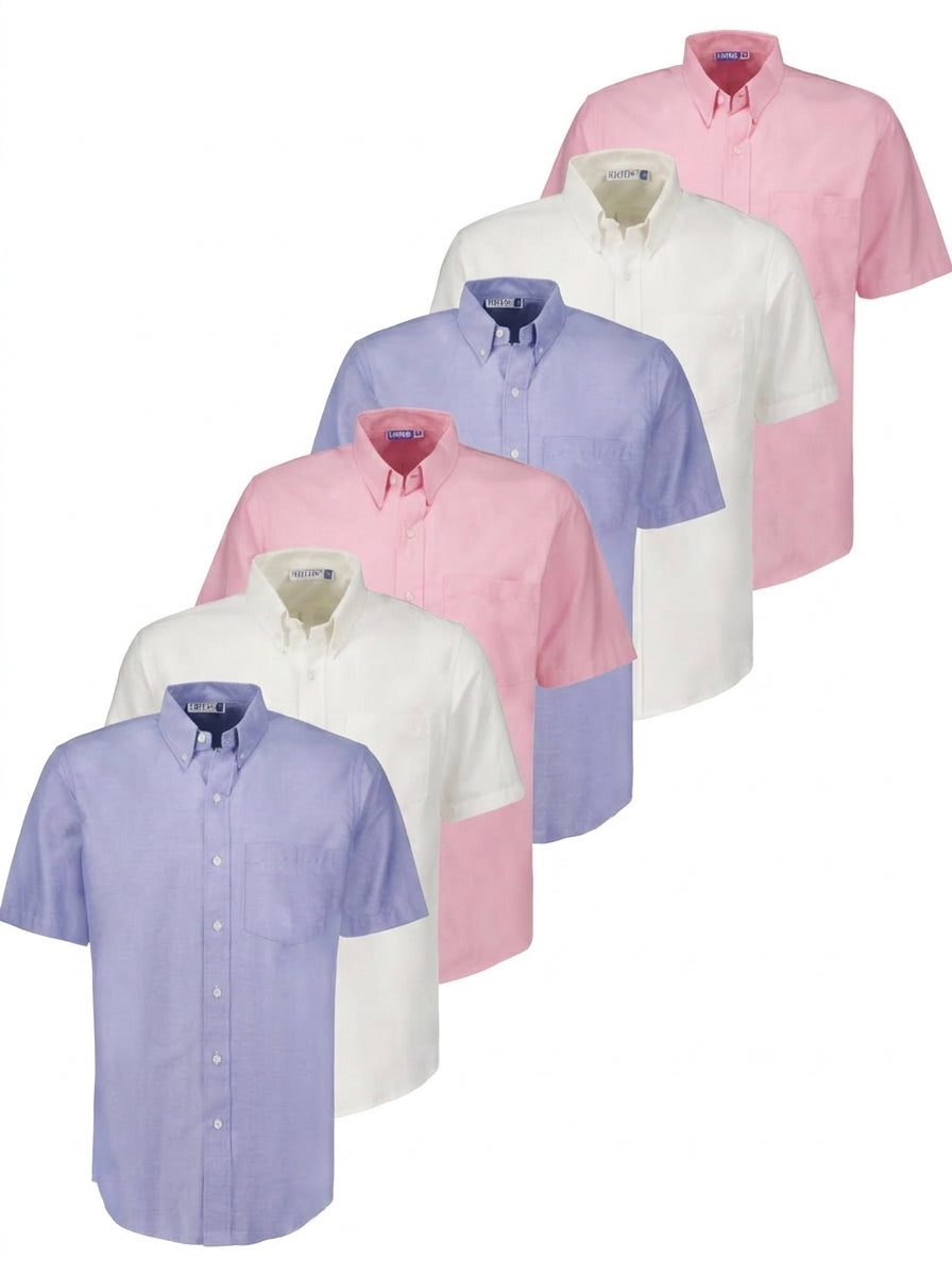 Paquete 6 Camisa Manga Corta Oxford - Personalizable
