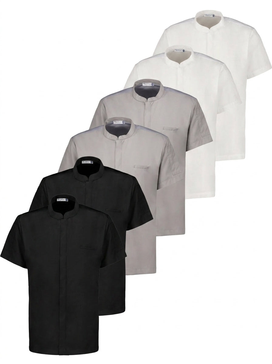 Paquete 6 Filipina Unisex manga Corta con Cuello Mao con Dry Fit - Personalizable