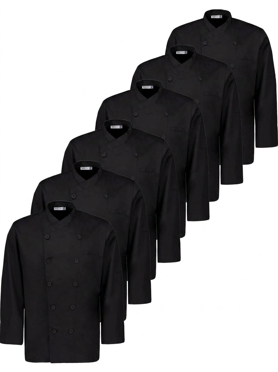 Paquete 6 Filipina Unisex Chef Ejecutivo Corte Fránces - Personalizable