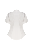 Blusa Manga Corta Combinada Oxford - UNHO.mid