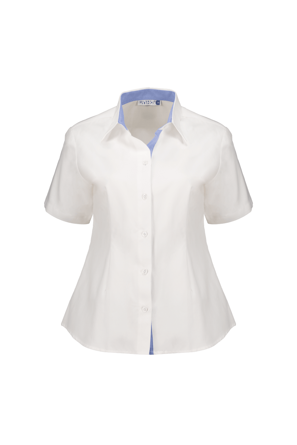 Blusa Manga Corta Combinada Oxford - UNHO.mid