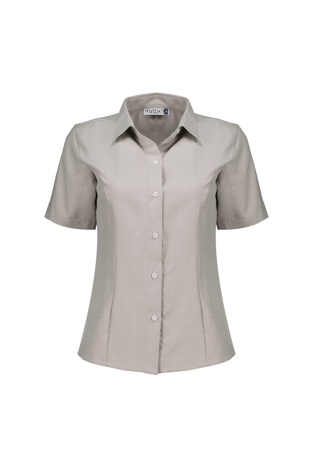 Blusa Manga Corta Corte Princesa Oxford - UNHO.mid
