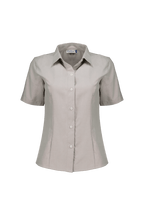Blusa Manga Corta Corte Princesa Oxford - UNHO.mid