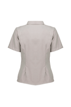 Blusa Manga Corta Corte Princesa Oxford - UNHO.mid