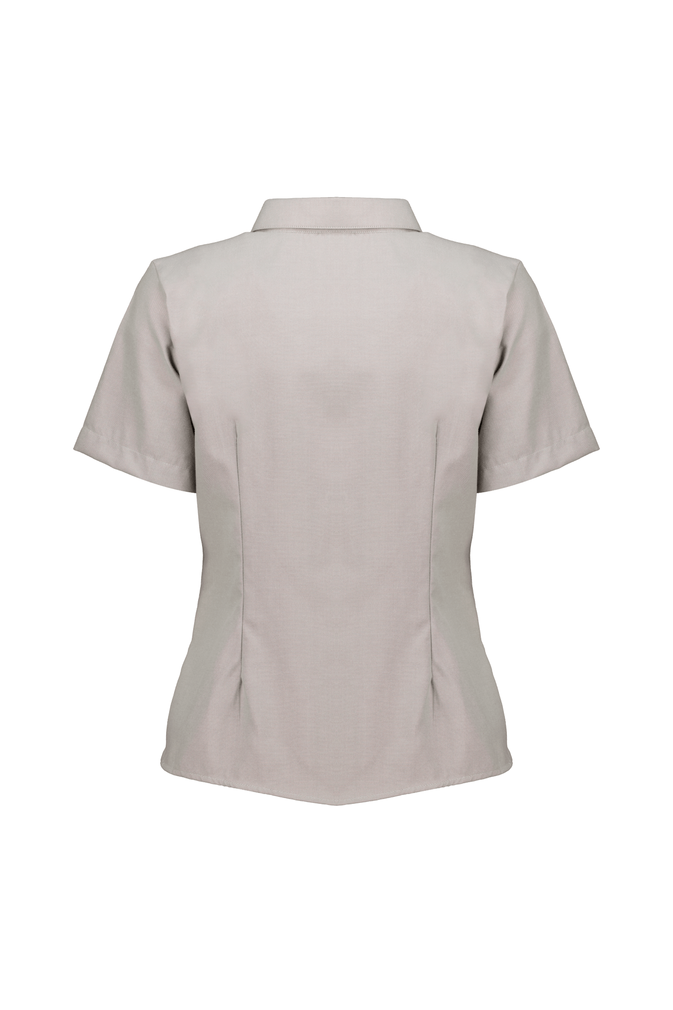 Blusa Manga Corta Corte Princesa Oxford - UNHO.mid