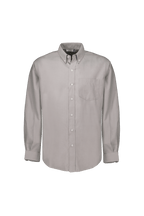 Camisa Gris Manga Larga Oxford - UNHO.mid