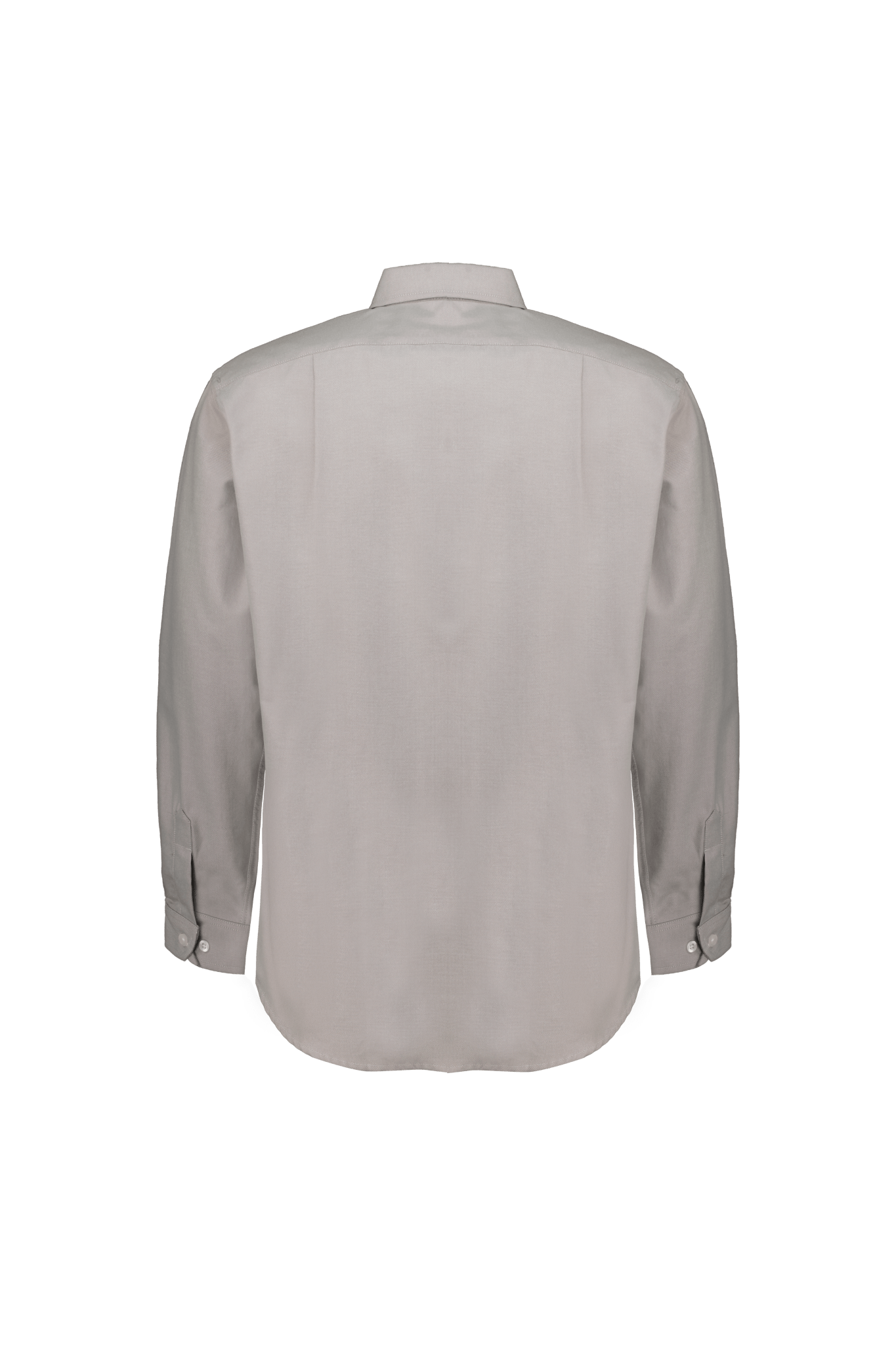 Camisa Gris Manga Larga Oxford - UNHO.mid