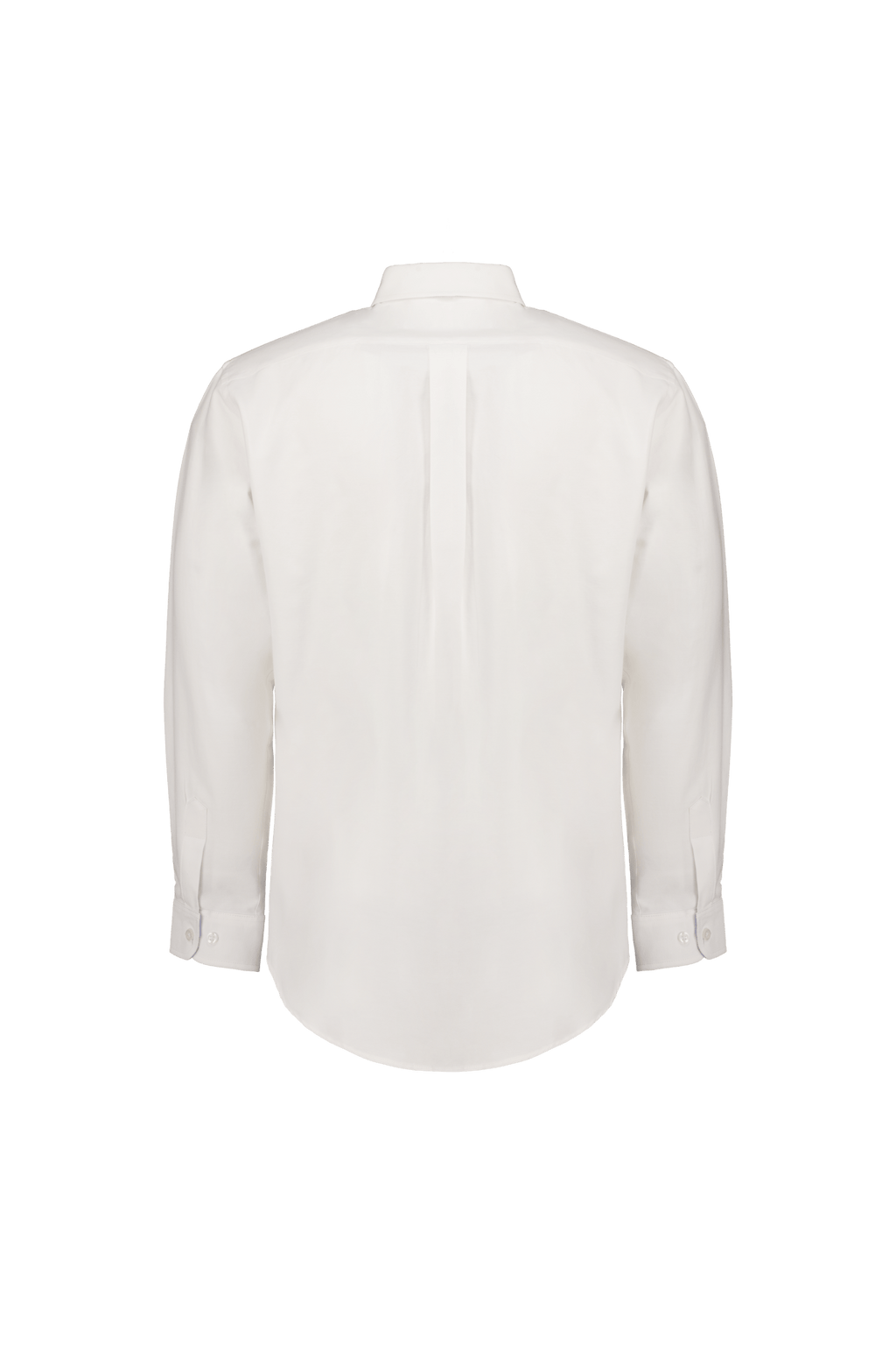 Camisa Manga Larga Blanca Cuello Azul Oxford - UNHO.mid