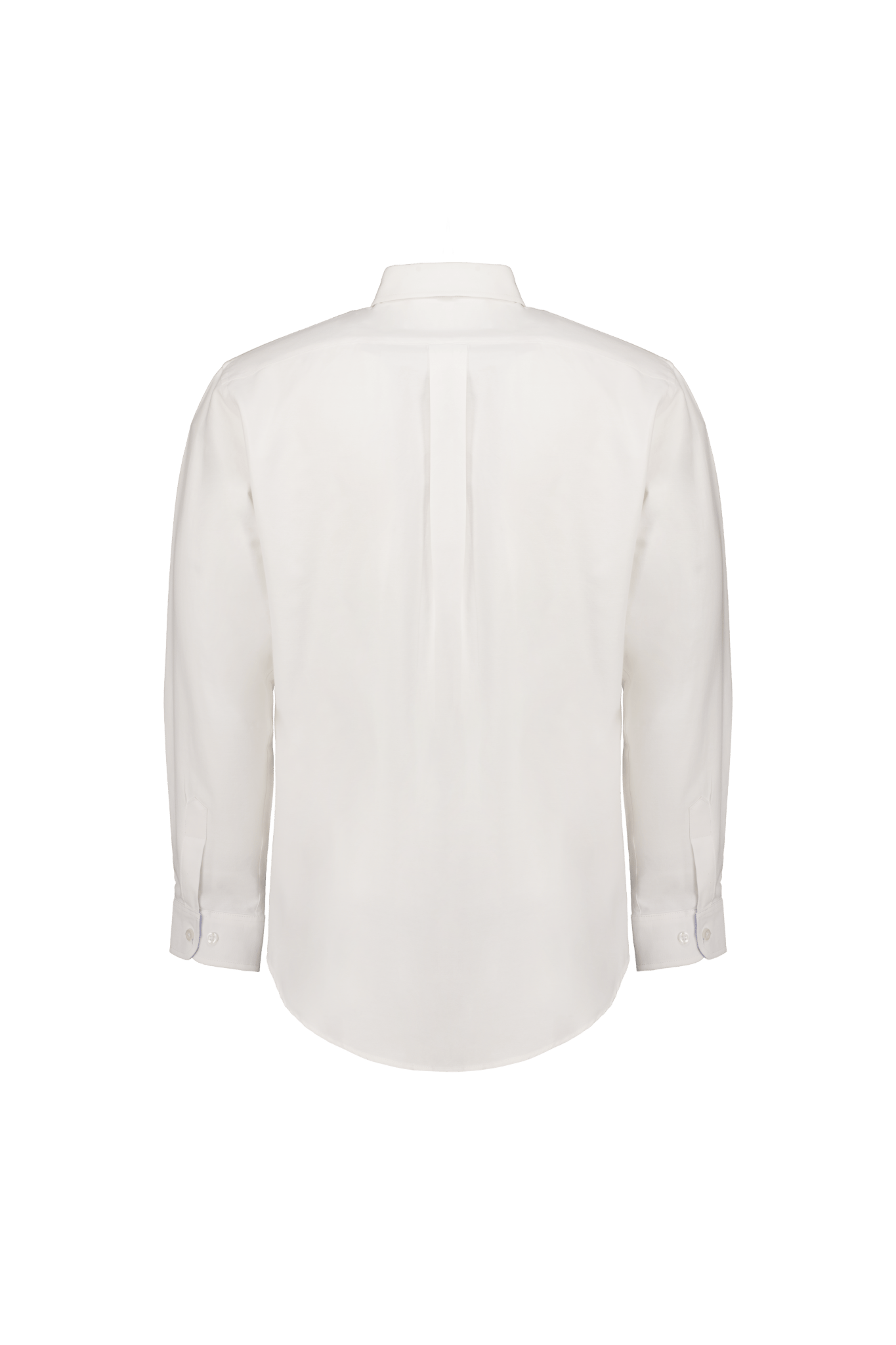Camisa Manga Larga Blanca Cuello Azul Oxford - UNHO.mid